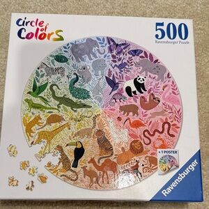 Ravensburger Circle of Colors 500-Piece Round Puzzle - Multicolor